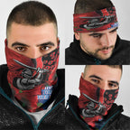 Newcastle Knights ANZAC Personalised Neck Gaiter Lest We Forget Poppy Camo