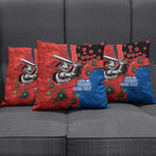 Newcastle Knights ANZAC Personalised Pillow Cover Lest We Forget Poppy Camo