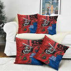 Newcastle Knights ANZAC Personalised Pillow Cover Lest We Forget Poppy Camo