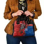 Newcastle Knights ANZAC Personalised Shoulder Handbag Lest We Forget Poppy Camo