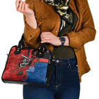 Newcastle Knights ANZAC Personalised Shoulder Handbag Lest We Forget Poppy Camo
