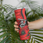 Newcastle Knights ANZAC Personalised Skinny Tumbler Lest We Forget Poppy Camo
