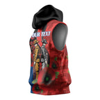 Newcastle Knights ANZAC Personalised Sleeveless Hoodie Lest We Forget Poppy Camo