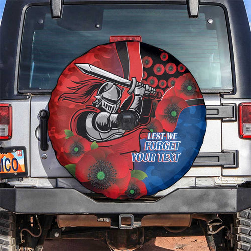 Newcastle Knights ANZAC Personalised Spare Tire Cover Lest We Forget Poppy Camo