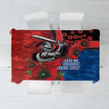 Newcastle Knights ANZAC Personalised Tablecloth Lest We Forget Poppy Camo