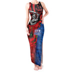 Newcastle Knights ANZAC Personalised Tank Maxi Dress Lest We Forget Poppy Camo