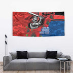 Newcastle Knights ANZAC Personalised Tapestry Lest We Forget Poppy Camo