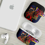 North Queensland Cowboys ANZAC Personalised AirPods Case Lest We Forget Poppy Camo