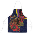 North Queensland Cowboys ANZAC Personalised Apron Lest We Forget Poppy Camo