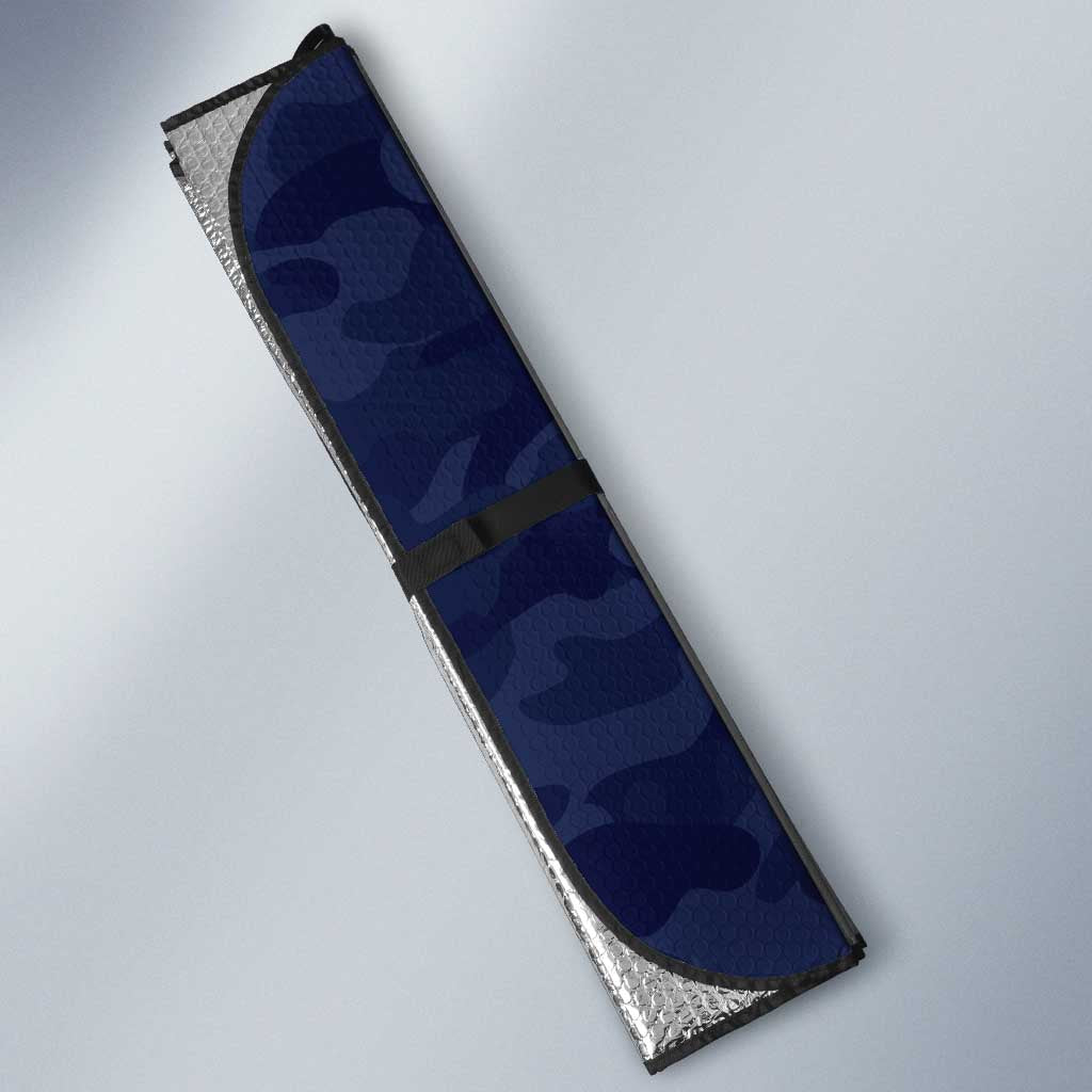 North Queensland Cowboys ANZAC Personalised Auto Sun Shade Lest We Forget Poppy Camo