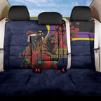 North Queensland Cowboys ANZAC Personalised Back Car Seat Cover Lest We Forget Poppy Camo