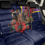 North Queensland Cowboys ANZAC Personalised Back Car Seat Cover Lest We Forget Poppy Camo