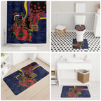 North Queensland Cowboys ANZAC Personalised Bathroom Set Lest We Forget Poppy Camo