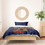 North Queensland Cowboys ANZAC Personalised Bedding Set Lest We Forget Poppy Camo