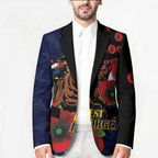 North Queensland Cowboys ANZAC Personalised Blazer Lest We Forget Poppy Camo
