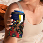 North Queensland Cowboys ANZAC Personalised 4 in 1 Can Cooler Tumbler Lest We Forget Poppy Camo