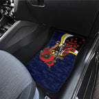 North Queensland Cowboys ANZAC Personalised Car Mats Lest We Forget Poppy Camo