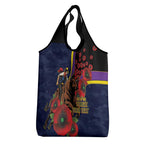 North Queensland Cowboys ANZAC Personalised Grocery Bag Lest We Forget Poppy Camo