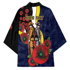 North Queensland Cowboys ANZAC Personalised Kimono Lest We Forget Poppy Camo