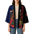 North Queensland Cowboys ANZAC Personalised Kimono Lest We Forget Poppy Camo