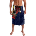 North Queensland Cowboys ANZAC Personalised Lavalava Lest We Forget Poppy Camo