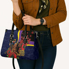North Queensland Cowboys ANZAC Personalised Leather Bag Lest We Forget Poppy Camo