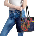 North Queensland Cowboys ANZAC Personalised Leather Tote Bag Lest We Forget Poppy Camo