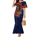 North Queensland Cowboys ANZAC Personalised Mermaid Dress Lest We Forget Poppy Camo