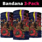 North Queensland Cowboys ANZAC Personalised Neck Gaiter Lest We Forget Poppy Camo
