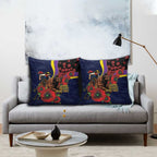 North Queensland Cowboys ANZAC Personalised Pillow Cover Lest We Forget Poppy Camo