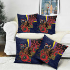 North Queensland Cowboys ANZAC Personalised Pillow Cover Lest We Forget Poppy Camo
