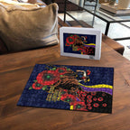 North Queensland Cowboys ANZAC Personalised Puzzle Lest We Forget Poppy Camo