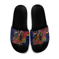 North Queensland Cowboys ANZAC Personalised Slide Sandals Lest We Forget Poppy Camo