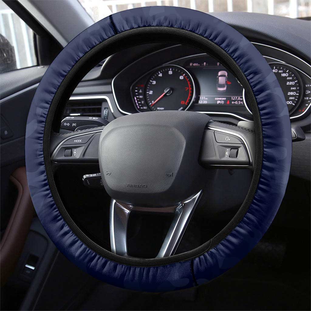 North Queensland Cowboys ANZAC Steering Wheel Cover Lest We Forget Poppy Camo