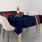North Queensland Cowboys ANZAC Personalised Tablecloth Lest We Forget Poppy Camo