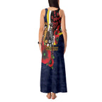 North Queensland Cowboys ANZAC Personalised Tank Maxi Dress Lest We Forget Poppy Camo