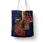 North Queensland Cowboys ANZAC Personalised Tote Bag Lest We Forget Poppy Camo