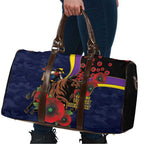 North Queensland Cowboys ANZAC Personalised Travel Bag Lest We Forget Poppy Camo