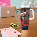 North Queensland Cowboys ANZAC Personalised Tumbler With Handle Lest We Forget Poppy Camo