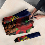 North Queensland Cowboys ANZAC Personalised Umbrella Lest We Forget Poppy Camo