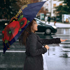 North Queensland Cowboys ANZAC Personalised Umbrella Lest We Forget Poppy Camo