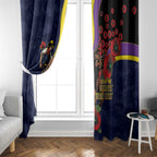 North Queensland Cowboys ANZAC Personalised Window Curtain Lest We Forget Poppy Camo