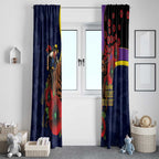 North Queensland Cowboys ANZAC Personalised Window Curtain Lest We Forget Poppy Camo
