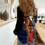 North Queensland Cowboys ANZAC Personalised Women Casual Shirt Lest We Forget Poppy Camo