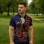 North Queensland Cowboys ANZAC Personalised Zipper Polo Shirt Lest We Forget Poppy Camo