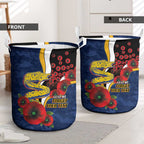 Parramatta Eels ANZAC Personalised Laundry Basket Lest We Forget Poppy Camo