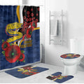 Parramatta Eels ANZAC Personalised Bathroom Set Lest We Forget Poppy Camo