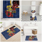 Parramatta Eels ANZAC Personalised Bathroom Set Lest We Forget Poppy Camo