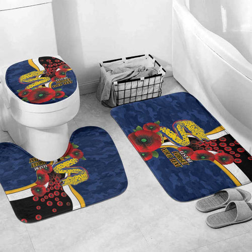 Parramatta Eels ANZAC Personalised Bathroom Set Lest We Forget Poppy Camo