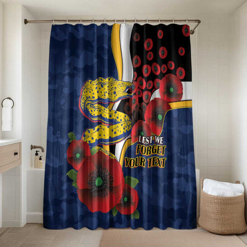 Parramatta Eels ANZAC Personalised Bathroom Set Lest We Forget Poppy Camo
